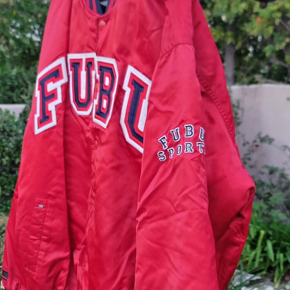 Vtg FUBU Satin Bomber Jacket - Picture 2 of 9